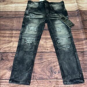 Stylish Kids Distressed Gray Jeans